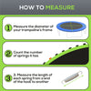 Soozier Trampoline Replacement Mat, Fits 14' Trampoline w/ 80 V-Hooks & 5.5