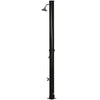 5.3 Gallons Solar Shower with Rotating Rainfall, Temperature Adjustment, 2 Section Outdoor Shower for Backyard, Black