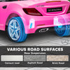 12V Ride On Car with Parent Remote Control Two Motors Music Lights Suspension Wheels for 3-6 Years, Pink