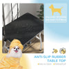Dog Grooming Table w/ Adjustable Arm, Mesh Tray,  Two Nooses, Rubber Surface, 35