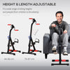 Soozier Pedal Exerciser, Hand Arm Knee and Leg Exercise Machine, Height-adjustable, with LCD Display and Foot Massage Roller