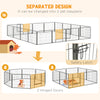 Heavy Duty Dog Playpen, 16 Panels Pet Playpen Dog Fence, Portable Puppy Exercise Pen, with 2 Doors Locking Latch, Outdoor or Indoor Use 23.5