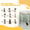 Dog Gate, Walk Through Pet Gate w/ Small Pet Door, Auto Close, for Doorways, House, Stair, 30