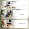 Ergonomic Kneeling Chair, Rocking Wood Kneel Stool with Backrest for Improve Posture, Back Pain, Black