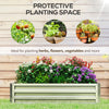 Galvanized Raised Garden Bed, Outdoor Planter Box for Vegetables, Flowers, Herbs, 4' x 2' x 1', Silver