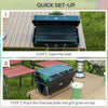Metal Suitable-Style Portable BBQ Grill - Black