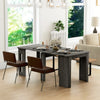 Extendable Dining Table, Expandable Kitchen Table for Small Spaces, Seats up to 6 People, Dark, Grey