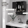 Medicine Cabinet, Bathroom Wall Cabinet with Shelf and Drawers for Hallway, Living Room, Black