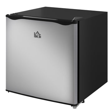 1.1 Cu. Ft. Mini Freezer, Compact Upright Freezer with Reversible Door, Removable Shelf, Adjustable Temperature, Silver