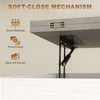 Modern Coffee Table, Lift Top Center Table with Fabric Drawers and Hidden Storage for Living Room, Cement Grey