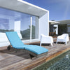 Outdoor Adjustable Wicker Chaise Lounge Chair with Cushion & Wheels for Patio, Deck, Poolside