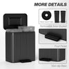 Trash Can, 2 x 5.3 Gallon (2 x 20 L) Garbage Can with Soft-Close Lid, Removable Inner Buckets for Kitchen Home Office
