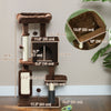 41 Inch Cat Tree with Scratching Posts, Cat Bed, Condo, Grooming Brush, Jumping Platforms, Toy Balls, Anti-tip Kit