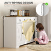 Kitchen Sideboard Cabinet with 2 Drawers, 4 Barn Doors and 2 Adjustable Shelves, Buffet Table for Living Room