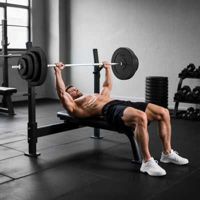 Soozier 154 lbs Barbell Weight Set, Adjustable Weights for Home Gym with 67