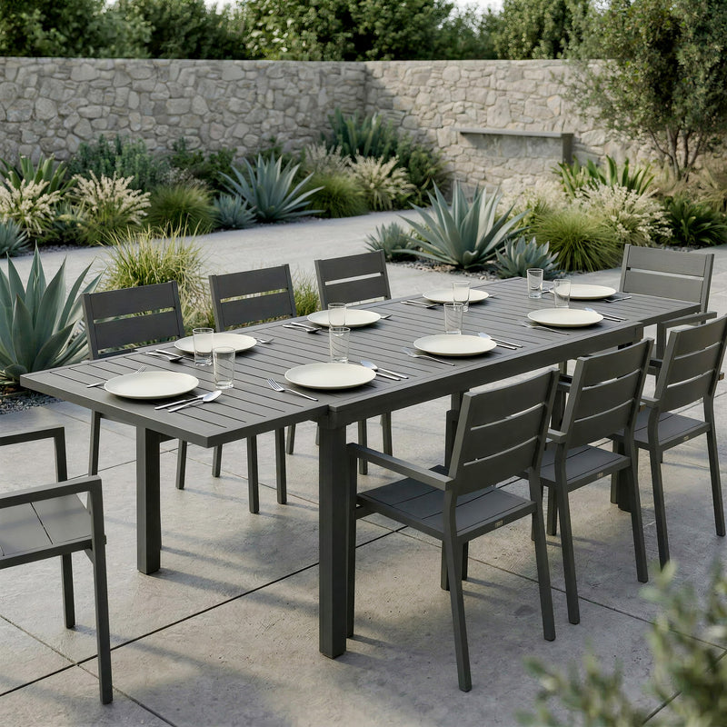 Expandable Outdoor Dining Table for 6-8 People, 59