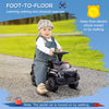 Kids Ride On Sliding Car with Hidden Under Seat Storage, Foot-to-Floor Design, Black