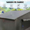 8' x 6' Portable Shed, Waterproof Bike Tent with Roll-up Zipper Door, Vent and Galvanised Metal Frame, Dark Grey