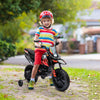 Qaba 12V Aprilia Licenced Kids Electric Motorcycle, Battery-Powered Dirt Bike with Training Wheels for Aged 3-8, Red