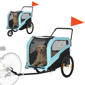 2-in-1 Dog Bike Trailer for Large Dogs