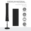 Parasol Cover, Patio Cantilever Cover, Banana Umbrella Cover with Zipper, Black
