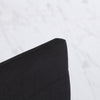 Modern Dining Chairs High Back Upholstered Linen Fabric with Metal Legs for Kitchen Black