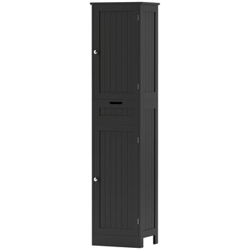 Freestanding Bathroom Cabinet with Drawer and 2 Doors, Tall Bathroom Cupboard for Kitchen, Study, Living Room