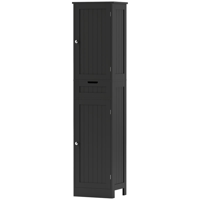 Freestanding Bathroom Cabinet with Drawer and 2 Doors, Tall Bathroom Cupboard for Kitchen, Study, Living Room