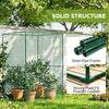 4' x 4' Walk-in Greenhouse, Garden Planting Warm House With Roll-Up Zipper Door for Seedlings Herbs Flowers, Dark Green