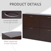 Flip Down Shoe Storage, Multi Cabinet, Wooden Shoe Rack, Entryway Shelf, 4 Drawer Organizer, Freestanding Unit, Brown