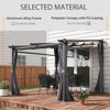 Metal Pergola with Sliding Roof Canopy, Retractable Pergola Canopy, 10' x 10'