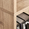 5-Tier Bookcase, Storage Bookshelf with Adjustable Shelves, Display Shelves for Living Room, Home Office, Nature Wood