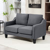Loveseat Sofa, Modern Couch with Pocket Spring, Linen Upholstered, Thick Padded