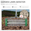 Manual Lawn Aerator with Adjustable Handle, Lawn Aerator Machine, Grass Aerator for Lawn, Yard, Garden