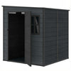 Outdoor Storage Shed with Lockable Door, Garden Shed with Vents and Windows for Backyard, Dark Grey