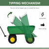 Garden Dump Cart Heavy Duty 440lbs Wagon with Steel Frame and 12
