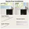 8000 BTU Portable Air Conditioner with Fan & Dehumidifier Mode, Quiet AC Unit with Remote Control, 24-Hour Timer