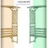 Garden Arch with 2 Person Bench, Wooden Garden Arbor Archway Trellis for Climbing Plants, Lawn, Backyard Decor, Natural