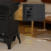 Electric Fireplace Heater, Freestanding Fireplace Stove with Realistic Flame Effect, Overheat Safety Protection, 750W/1500W