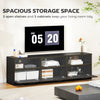 TV Stand with Storage, Modern Entertainment Center with 3 Cabinets and 3 Open Shelves, for TVs up to 85