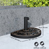 20 lbs Resin Half Round Patio Umbrella Base 20