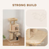 41 Inch Cat Tree with Scratching Posts, Cat Bed, Condo, Grooming Brush, Jumping Platforms, Toy Balls, Anti-tip Kit
