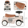 Ride on Sliding Classic Car for Toddlers, Foot To Floor Slider with Under Seat Storage, Aged 18-36 Months, Cream White