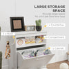 Pet Feeder Station Storage Cabinet, Dog Food Storage Container with Dog Raised Bowls, Watering Supplies