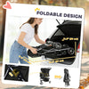 3 Wheels Foldable Dog Stroller with Storage Basket, Adjustable Canopy, Cupholder for Miniature and Small Dogs, Black