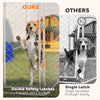 7.5' x 7.5' x 5.6' Outdoor Dog Kennel Heavy Duty Galvanized Steel Chain Link with UV-resistant Roof, Silver
