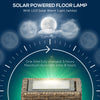 Wicker Solar Outdoor Lamp, Decorative Floor Lamp with Auto On/Off LED Lights, IP44 for Patio, Porch, Pathway, Sand