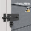 4x5 Lean to Garden Shed with Window Lockable for Garden Tool Storage