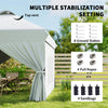 10' x 10' Pop Up Canopy Tent, Instant Sun Shelter, Tents for Parties, with Wheeled Carry Bag, for Outdoor, Garden, Patio, White