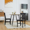 Wooden Dining Chairs Set of 2, Kitchen Chairs with Cross Back, Solid Structure for Living Room and Dining Room
